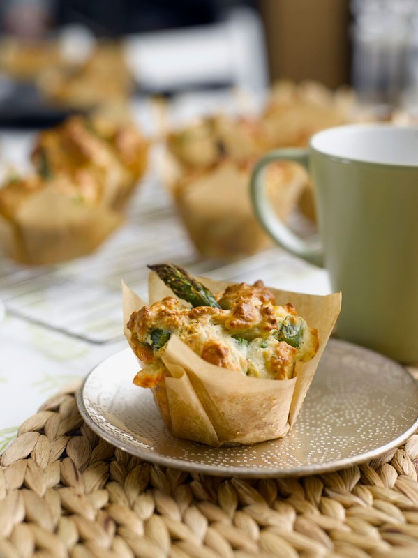 British Asparagus & Cheese Brunch Muffins