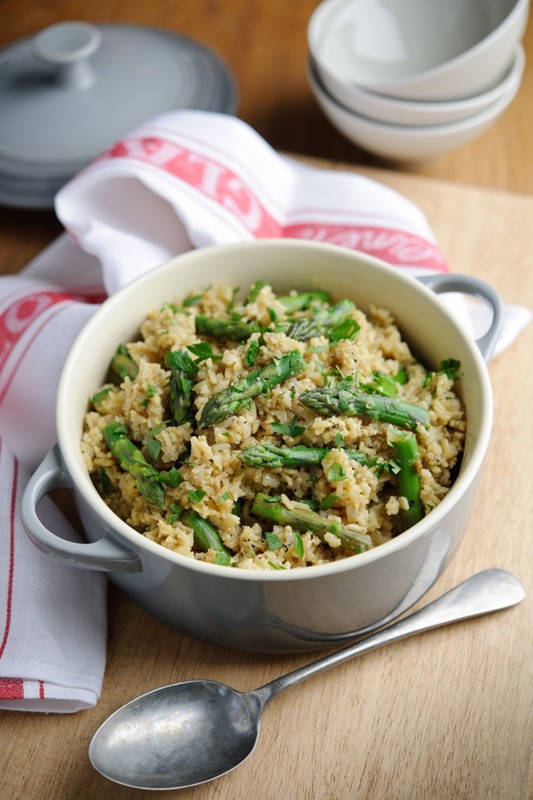 British asparagus pilaf